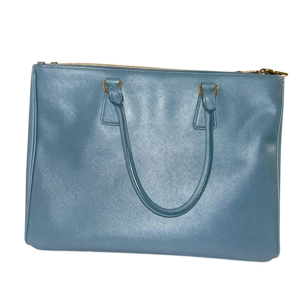 Prada Galleria Large Lux Saffiano Leather Double Zipper Dual Top Handle tote bag - Picture 3 of 8